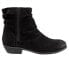 Фото #2 товара Softwalk Rochelle S1860-003 Womens Black Leather Ankle & Booties Boots