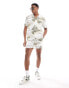 Levi's Sunset Camp short sleeve scenic print shirt in egret cream CO-ORD