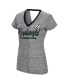 Фото #2 товара Women's Heather Black Brad Keselowski Halftime Back Wrap T-shirt