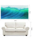 Blue Wave Frameless Free Floating Tempered Art Glass Wall Art by EAD Art Coop, 36" x 72" x 0.2"