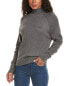 Фото #1 товара Женский свитер Jaclyn Smith Mock Neck Pullover серого цвета
