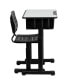 Фото #6 товара Adjustable Height Student Desk And Chair With Pedestal Frame