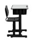 Adjustable Height Student Desk And Chair With Pedestal Frame