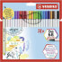 Фото #1 товара STABILO Pen 68 brush - 24 colours - Multicolor - Multicolor - Water-based ink - Germany - Adults & Children