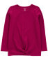 Kid Ribbed Knot Long-Sleeve Top 12