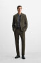 TEXTURED SUIT TROUSERS