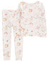 Toddler 2-Piece Ivory PurelySoft Pajamas 5T