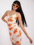 Sukienka-DHJ-SK-15876.35-pomarańczowy