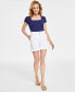 Фото #1 товара Women's High-Rise Denim Shorts, Created for Macy's