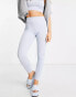 Pieces high waisted seamless leggings co-ord in baby blue