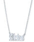 Diamond Accent Zodiac Name 18" Pendant Necklace in Sterling Silver or 14k Gold-Plated Sterling Silver