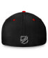 ფოტო #4 პროდუქტის Men's Black, Red Chicago Blackhawks Authentic Pro Rink Two-Tone Flex Hat