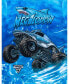 ფოტო #5 პროდუქტის Toddler Boys Pullover Pajama Shirt and Shorts Sleep Set to Grave Digger El Toro Loco Megalodon