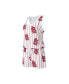 ფოტო #1 პროდუქტის Women's White St. Louis Cardinals Reel Pinstripe Knit Romper