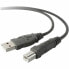 Фото #1 товара USB 2.0-кабель Belkin F3U154BT3M Принтер 3 m Чёрный Серый