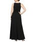 Women's Ruched Ruffled Gown