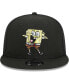 Фото #3 товара Men's Black SpongeBob SquarePants Trucker 9FIFTY Snapback Hat