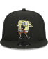 ფოტო #3 პროდუქტის Men's Black SpongeBob SquarePants Trucker 9FIFTY Snapback Hat