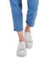 Фото #5 товара Juniors' Rhinestone Straight-Leg Ankle Jeans