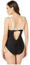 Фото #2 товара Bluebella Women's 236251 Black White Underwire One-Piece Swimsuit Size 32DD
