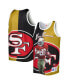 Фото #1 товара Men's Jerry Rice Black, Gold San Francisco 49ers Retired Player Graphic Tank Top