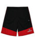 Men's Black/Red Georgia Bulldogs Big Tall Interlock Cuff Shorts