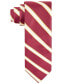Фото #1 товара Галстук мужской Tayion Collection в полоску бордовый и кремовый