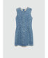 Фото #6 товара Women's Ripped Short Denim Dress