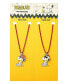 ფოტო #2 პროდუქტის Snoopy and Woodstock BFF Fashion 2 Pc Necklace Set