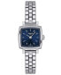 ფოტო #1 პროდუქტის Women's Swiss Lovely Square Stainless Steel Bracelet Watch 20mm