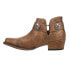 Roper Ava Harness Snip Toe Cowboy Booties Womens Brown Casual Boots 09-021-1567-