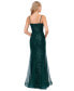 ფოტო #2 პროდუქტის Women's Sequin Sweetheart-Neck Mermaid Gown