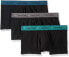 Фото #1 товара Calvin Klein 176600 Mens 3 Pack Low Rise Boxer Brief Underwear Black Size Small