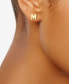 ფოტო #20 პროდუქტის Initial Stud Earrings in 10k Gold
