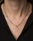 ფოტო #2 პროდუქტის Diamond Heart Paperclip Link 17" Pendant Necklace (1/2 ct. t.w.) in 14k Gold, Created for Macy's