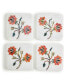 Oriental Bloom Marble Coasters, Set of 4