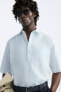 Cotton - linen polo shirt