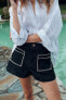 Z1975 EMBROIDERED DENIM SHORTS