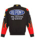 ფოტო #3 პროდუქტის Men's Black/Red Jeff Gordon DuPont Twill Driver Uniform Full-Snap Jacket