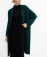 ფოტო #1 პროდუქტის Women's Pockets Detail Oversized Knitted Coat