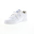 Фото #11 товара Reebok Workout Plus Mens White Leather Lace Up Lifestyle Sneakers Shoes