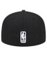 Фото #3 товара Men's Black New York Knicks Active Satin Visor 59FIFTY Fitted Hat
