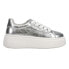 Фото #1 товара Dirty Laundry Record Metallic Platform Womens Silver Sneakers Casual Shoes GRPB