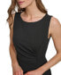 ფოტო #4 პროდუქტის Women's Sleeveless Side-Ruched Midi Dress