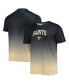 Men's Black, Gold New Orleans Saints Gradient Rash Guard Swim Shirt