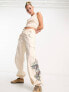 Фото #1 товара Ed Hardy low rise cargo trousers with dragon embroidery