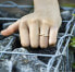 Gold-plated silver ring with AGG192 crystals