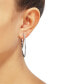 ფოტო #2 პროდუქტის Diamond Medium Skinny Hoop Earrings (1 ct. t.w.) in Sterling Silver