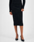 Women's Diamond Knit Sweater Pencil Skirt