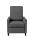 Фото #5 товара Renza Transitional Pushback Recliner With Pillow Style Back And Accent Nail Trim - Manual Recliner